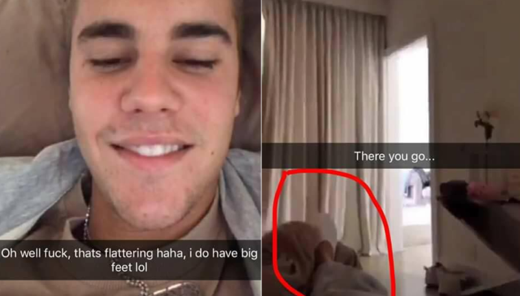 Fan Leaks Weird Justin Bieber Foot Fetish Snapchat Alleged 