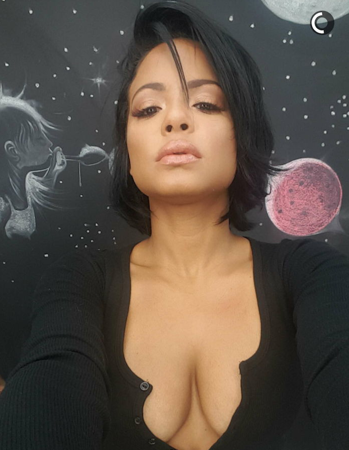 Christina Milian Tried To Break Snapchat With Her Epic Cleavage Shots