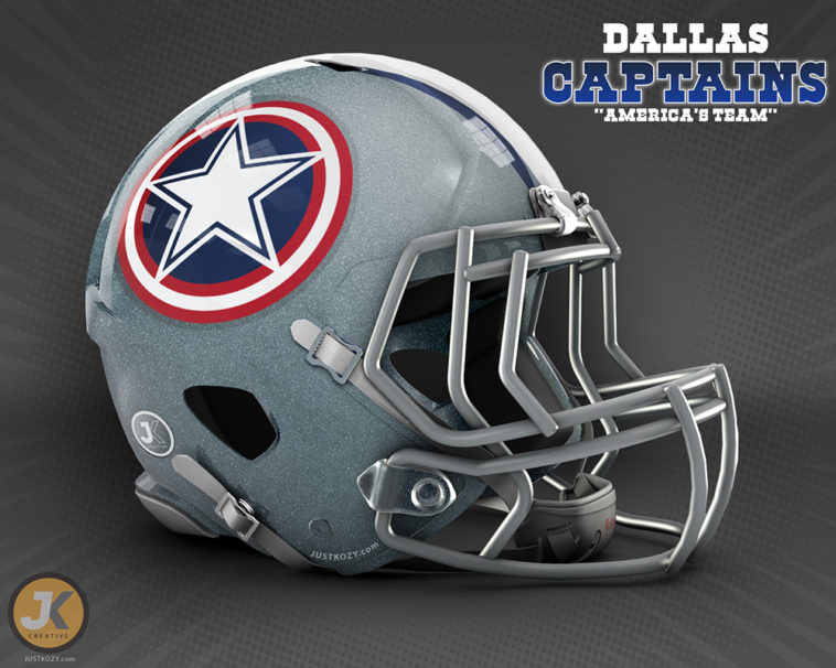 Dallas Cowboys Marvel Football Helmet