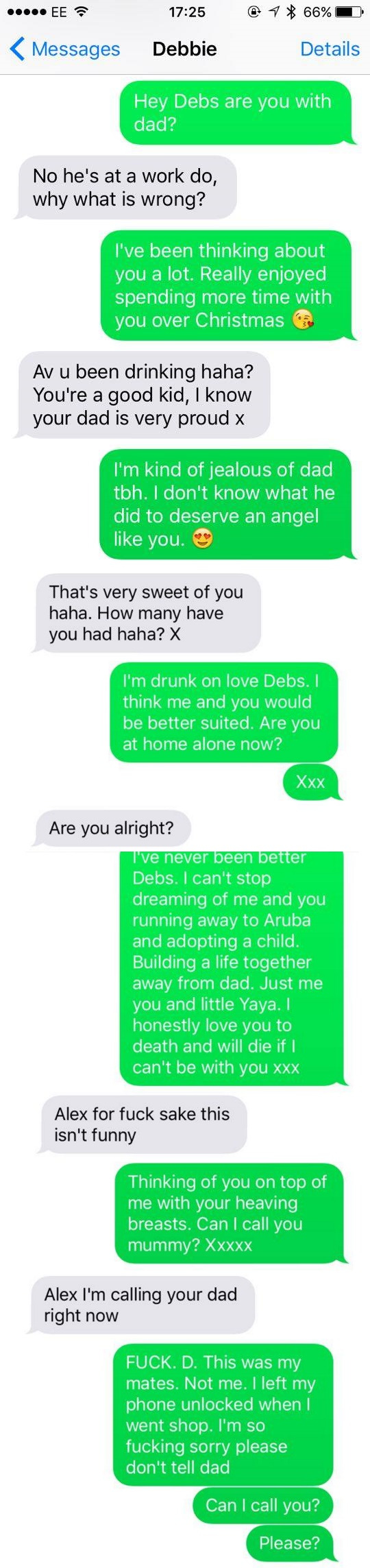 Guy's Friends Text His Stepmom Bad Messages In Prank