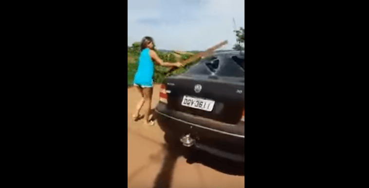 Woman destroys car of cheating husband