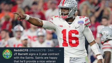 Jokes about J.T. Barrett's age may never get old. INSTAGRAM